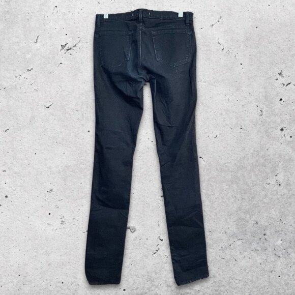 J.Brand Skinny Jeans Mid Rise‎ Five Pocket Stretch Fabric Sleek Black Women's 28 - Picture 4 of 12